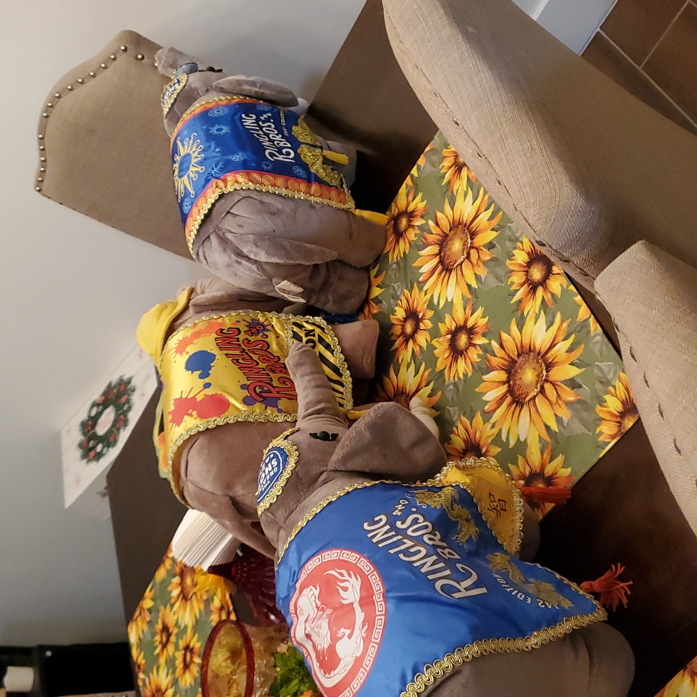 Ringling Bros. & Barnum & Bailey Elephant Plush Set Of 3